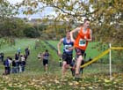 Oliver Watson (Durham City) leads Nathan Cox (Morpeth) lduring the under-17 mens North East Harrier League, Blaydon. Photo: David T. Hewitson/Sports for All Pics